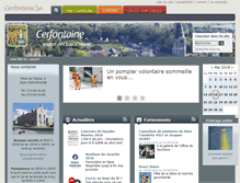 Tablet Screenshot of cerfontaine.be